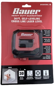 🌹 Bauer 30 Fuß Selbstnivellierende Kreuzlinienlaser Wasserwaage 20205L-B 57530 *NEU* - Bild 1 von 2