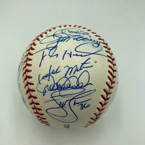 2003 New York Yankees Team Signed Baseball Derek Jeter Mariano Rivera JSA COA - Picture 1 of 13