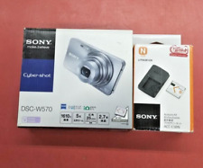 SONY Cyber-Shot DSC-W570 Purple 16.1MP 5x Digital Camera Japanese Only w/Box