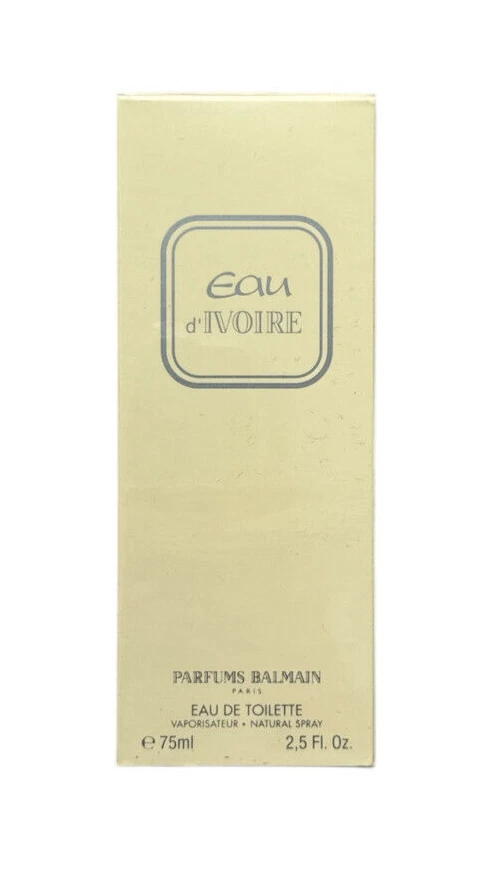 (266,65EUR/100ML) 75ML BALMAIN - EAU D'IVOIRE - EAU DE TOILETTE SPRAY NEU OVP - Bild 1 von 1