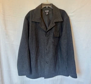 Ralph Lauren Polo Jeans Co. Dunkelgraue Wollmischung Jacke Mantel Größe L - Bild 1 von 6