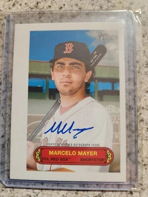 MARCELO MAYER 2022 HERITAGE BOX TOPPER  AUTOGRAPHED RED SOX  /25 - Image 1 of 2