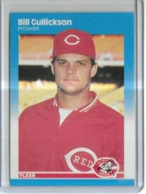 1987 Fleer #203 Bill Gullickson Cincinnati Reds - Image 1 of 2