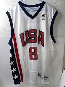 Super Rare DeLisha Milton Jones 8 Reebok Team USA 2008 Beijing Olympics Jersey L - Picture 1 of 15