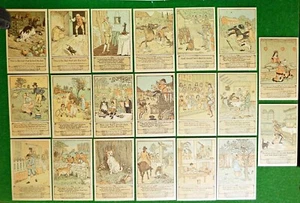 20 - Different Postcards From Original Drawings by Randolph Caldecott ©1974 - Foto 1 di 12