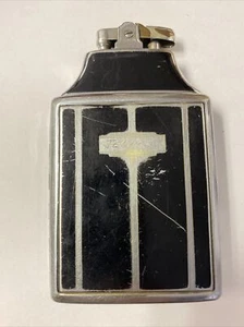 Vintage RONSON Large Lighter with Hinged Lidded Cigarette Storage Case - Picture 1 of 7