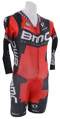 Pearl Izumi BMC Pro Cycling Team Long Slv Mach 5 Speedsuit Men MEDIUM USA Champ - Image 1 of 4