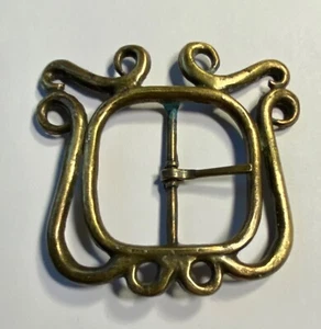 Vintage Artisan Belt Buckle Handmade Boho Hippie Vintage 60s / 70s - Picture 1 of 5