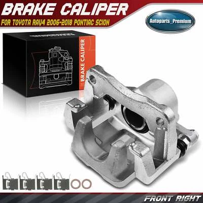 Pinça de freio dianteira direita com suporte para Pontiac Vibe 09-10 Scion tC Toyota RAV4 - Imagem 1 de 4