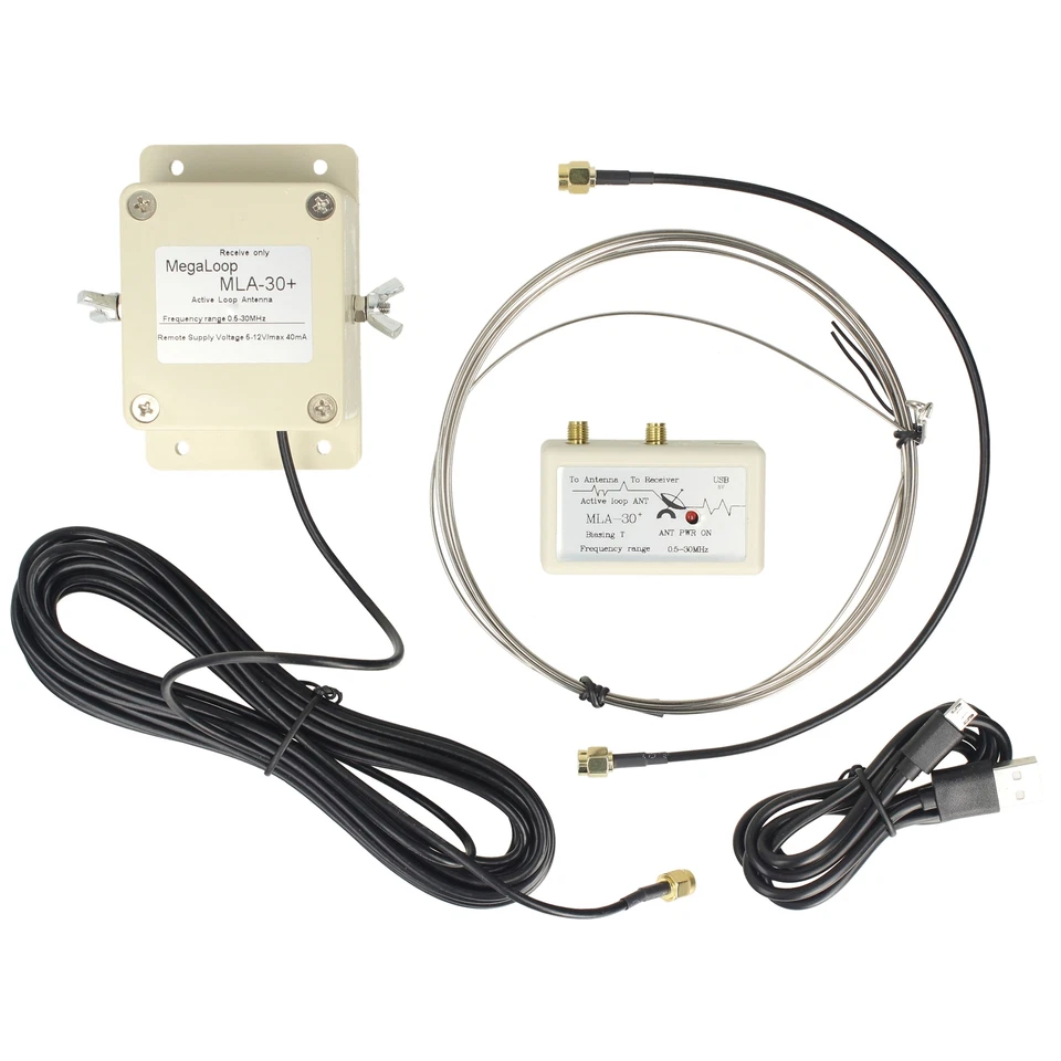 Minadax MLA-30+ (PLUS) Aktive HF-Antenne | 0,5-30 MHz | Wasserdicht HAM SWL