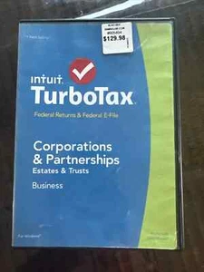 TurboTax 2014 BUSINESS CORPORATION PARTNERSHIP ESTATE & Trust CD Business Intuit - Foto 1 di 1
