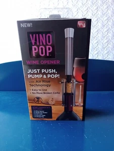 VINO POP WINE OPENER KIT Seen on SHARK TANK with Air Rise Technology New in Box - Picture 1 of 9