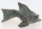 Glücksbringer sehr schöne Goldfisch Figur Gusseisen Indonesien Länge 16 cm