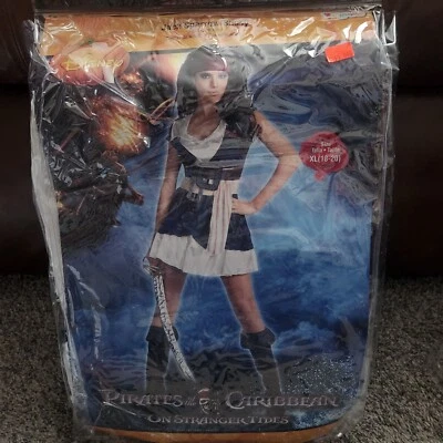 Adult Female Costume XL 18-20 Pirates Of The Carribean Jack Sparrow Halloween  - Image 1 of 4