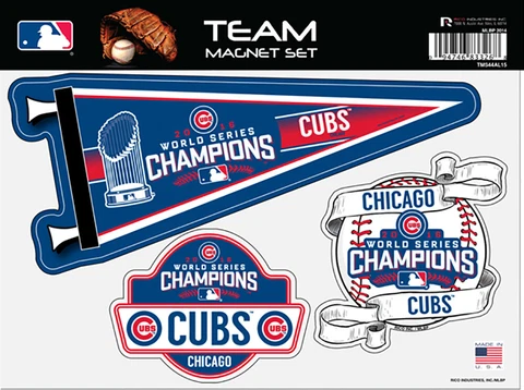 Chicago Cubs 2016 World Series Champions Team Magnet Set Cover