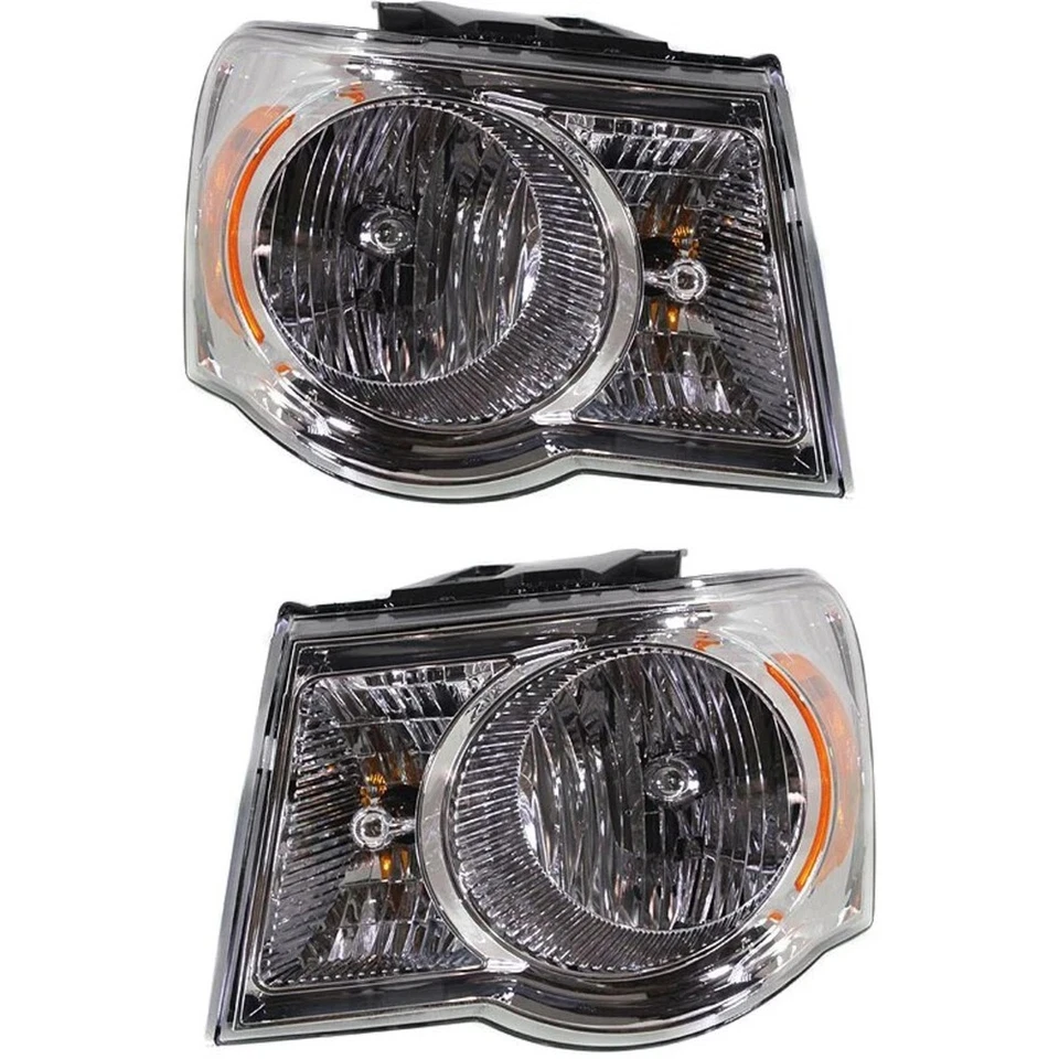 Headlight Set For 2007-2009 Chrysler Aspen Left and Right With Bulb 2Pc - Image 1 of 4