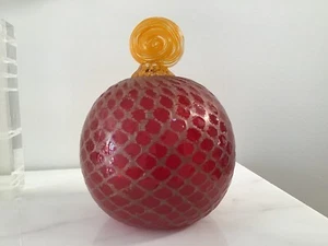 Mid Century Modern Stephen Rich Nelson Pumpkin Schmelzglas - Bild 1 von 10