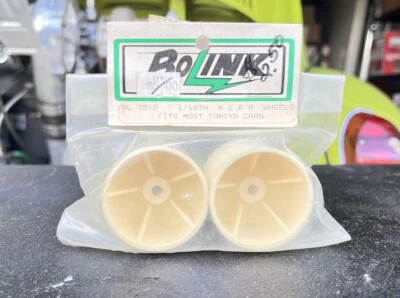 BoLink RC 1:10 Rear 1.5in WIDE Rims PAIR For Tamiya Cars BRAND NEW BL3512 WHITE - Image 1 of 4
