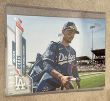 2020 Topps Series 2 #420 MOOKIE BETTS Dodgers SP Variation 10x14 Oversized #3/99