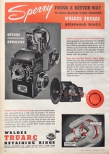 1945 AD(J10)~WALDES KOHINOOR INC. LONG ISL. CITY, NY. TRUARC RETAINING RINGS