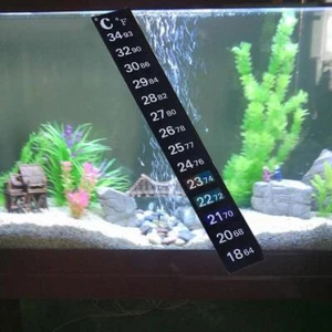 Flat LCD Thermometer Adhesive Strip for Fish Tanks and Aquariums о; рё B5Y5 Y9X2 - Picture 1 of 12