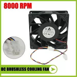 4PIN square - MicroBT Whatsminer 8000 RPM 160 mm Case Fan M32 M31S M30S REAR NEW - Picture 1 of 7