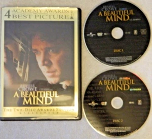 A Beautiful Mind: 2-Disc Awards Edition Widescreen (DVD, 2002) Free Shipping - Picture 1 of 1