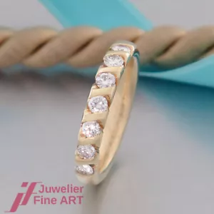 Christian Bauer Brillant-Ring mit 7 Brillanten ges. 0,49ct - 14K/585 Gelbgold - Bild 1 von 5