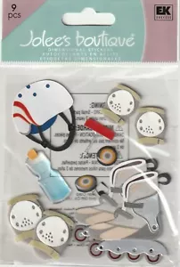 Vintage Jolee's Boutique 3D Stickers ROLLER BLADING Theme 73401 Fast FREE Ship! - Picture 1 of 1