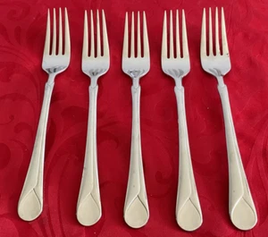 J.A. Henckels 18/10 stainless Provence lot of 5 dinner forks 7 7/8" EUC - Picture 1 of 4