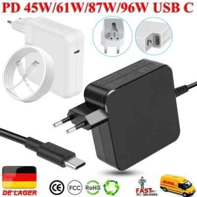 45W 61W 65W 87W 90W USB-C Netzteil Ladegerät Typ-C für Apple Macbook Pro Laptop - Bild 1 von 4