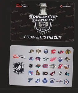 2013-14 TIM CARDS STANLEY CUP AND NHL LOGOS - Picture 1 of 1