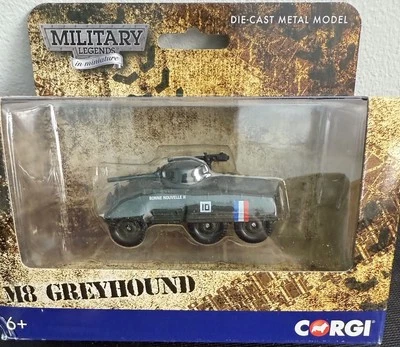Tanque de metal fundido a presión Corgi Military Legends en miniatura M8 Greyhound nuevo en caja Foto 1 de 4