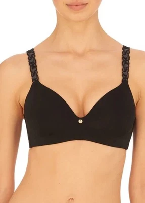 NATORI 723321 PURE LUXE WIRELESS CONTOUR BRA BLACK NEW SIZE 30C - Image 1 of 4