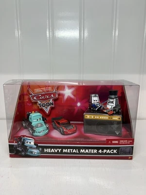 DISNEY PIXAR CARS HEAVY METAL MATER 4 PACK HEAVY METAL MATER LMQ ROCKY EDDIE NEW - Image 1 of 4
