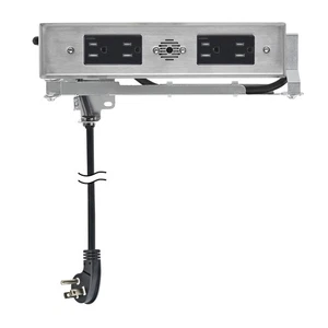 Docking Drawer 1514-266 Blade Duo In-Drawer Outlet (4) 15 Amp AC - Stainless - Picture 1 of 7