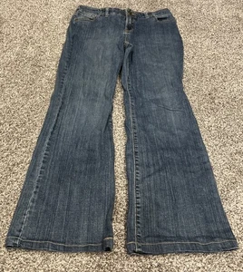 Pantalones de mezclilla para mujer talla 8 Lands’ End azul Demin corte bota - Imagen 1 de 3