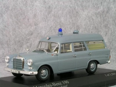 Minichamps 1/43 Mercedes-Benz 190 Ambulance Red Cross Diecast Model - Image 1 of 3