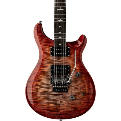 PRS SE Custom 24 Floyd Electric Guitar Charcoal Cherry Burst Refurbished - Image 1 of 4