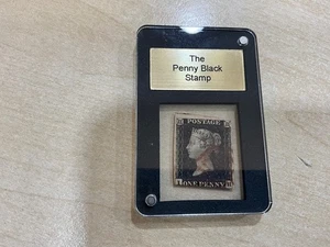 Sello Gb Penny negro 1d rojo mx IH N112 - Imagen 1 de 3