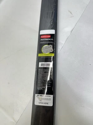 Rubbermaid 48"  FastTrack Rail Black/Silver Steel Construction - Image 1 of 4