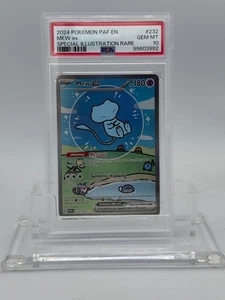 2024 POKEMON PAF EN-PALDEAN FATES SPECIAL ILLUSTRATION RARE #232 MEW EX PSA 10 - Picture 1 of 1