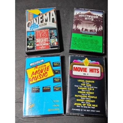 Movie Soundtrack Cassettes Lot: Over 50 Hits Cinema, Hollywood, Screen - Image 1 of 4