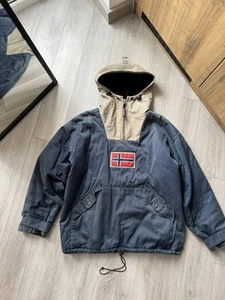 VINTAGE NAPAPIJRI CORDURA JACKET VOYAGE DU PONT TEFLON  MENS SIZE LARGE PARKA - Picture 1 of 10