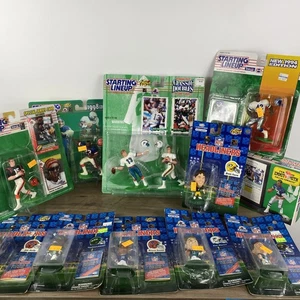Figuras de acción y tarjetas de fútbol americano vintage de alineación inicial y titulares - Imagen 1 de 19