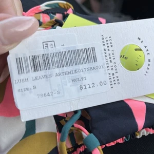 NWT Maaji [Small ] Reversible Bandeau Bikini Top in LUSH Leaves Artemis $112 - Picture 1 of 7
