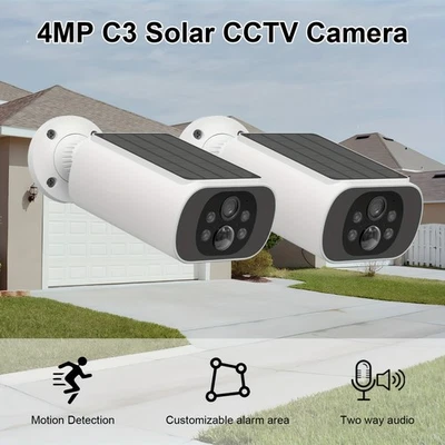 100% Wireless Outdoor Camera, Oversized Solar Panel, Long-Standing Battery, 2-Wa - Image 1 of 4