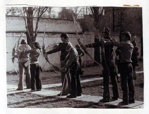 1980 Sporting ARCHERY Uomo Donna Tiro Autunno Autunno Torneo Russia - Foto 1 di 2