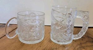 2 Stück Batman Forever & Riddler McDonalds Klarglas Tassen 1995 DC Comics - Bild 1 von 9