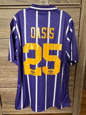 Oasis 2025 Tour Manchester City Retro 1993-1994 RARE jersey Sizes 2XL - Image 1 of 4